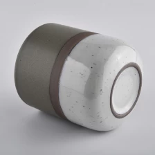 China 400ml round ceramic candle jar with round bottom wholesale manufacturer