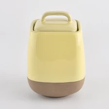 China New Design Ceramic Candle Jar with Lids for Home Decoration manufacturer
