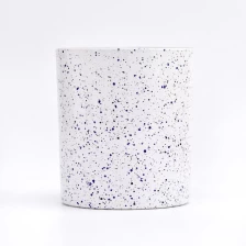 China Speckles Decorative Glass Candle Holders 8oz Glass Candle Holders Wholesale manufacturer