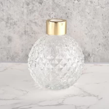 China luxury diamond reed diffuser glass bottle with cap Home Fragrance manufacturer