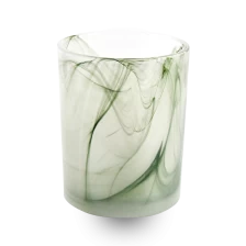 China popular 10oz glass jar handmade glass candle vessel for home decor manufacturer