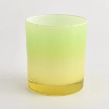 China Customized Ombre Color Glass Candle Holders Wholesale manufacturer