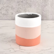 China Ceramic Concrete Candle Jar Luxury Home Decoration manufacturer