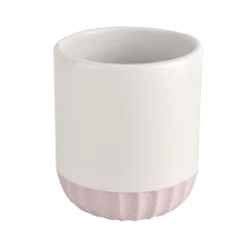 China Hot Selling Empty Ceramic Candle Jars With Lids manufacturer