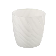 China wholesale 6oz 8oz glass candle jar white glass jar home decor manufacturer