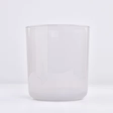 China custom empty glass candle jar with round bottom for home decor manufacturer