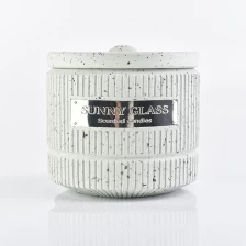 China Home Decorative 10oz Concrete Candle Jar With Concrete Lid wholesale manufacturer