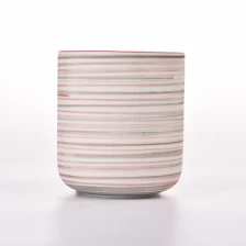 China New arrival ceramic candle jar empty ceramic candle vessel unique design wholesale manufacturer