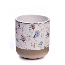 China round ceramic candle jar with custom design wholesale manufacturer