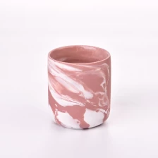 China Modern Clay Empty Candle jar Unique Ceramic Candle Jars Home Decoration manufacturer