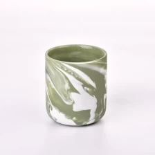 China Wholesale luxury empty ceramic clay candle jar for candle making manufacturer