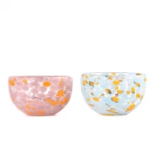 China Colorful Glass Bowl For Food Glass Bowls For Candle Making manufacturer