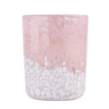 China Jumbo Glass Candle Vessels Beautiful 48oz Colored Glass Candle Jars For Home Decoration manufacturer