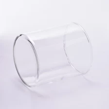 China 8oz glass candle holder Clear glass candle container supplier manufacturer