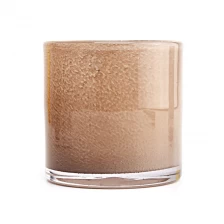 China Custom Hand Made Glass Candle Vessels 540ml Cylinder Glass Candle Jars Wholesale manufacturer