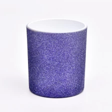 China Christmas Party Wedding Decoration Glass Candle Jars Shinny Glass Candle Holders Wholesale manufacturer