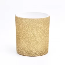 China Luxury Golden Glass Candle Jars manufacturer