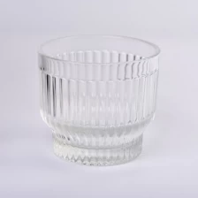 China 390ml Clear glass candle jar for candle making with home decor manufacturer