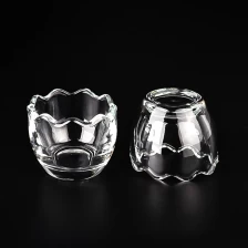China Egg Glass Candle Jar With Glass Lids Egg Shaped Glass Candle Holder 70ml Votive Glass Candle manufacturer