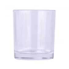 China Classic Cylinder Glass Candle Jar Private Label Printing Glass Candle Holders manufacturer