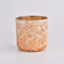 China 14oz yellow ston decor glass candle jar for supplier manufacturer