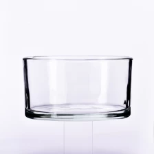 China Three Wicks Glass Candle Vessels Custom Color Logo Glass Candle Jars Wholesale manufacturer