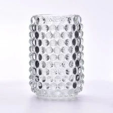 China Spots Glass Candle Holders Dots Glass Candle Jar manufacturer