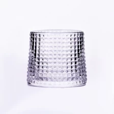 China Luxury Heavy Whiskey Glass Empty Glass Jar For Candle Making manufacturer
