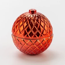 China Round Shape Glass Candle Vessels With Lids with Home Decor manufacturer