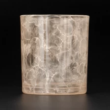 China Unique Color Glass Candle Jars Luxury Beautiful 8oz Glass Candle Vessel manufacturer