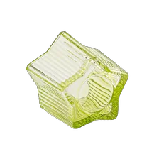 China Star Glass Candle Jar Transparent Vertical Stripe Thickened candle jar home decor manufacturer