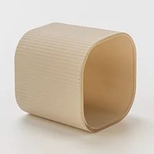 China Wholesale Stripe Candle Glass Jar Ribbed Aromatherapy Candle Vessels for home Decor manufacturer