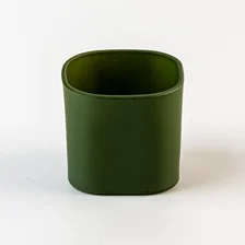 China New Design Scented square Glass Jar Elegant Glass Jar Wholesale manufacturer