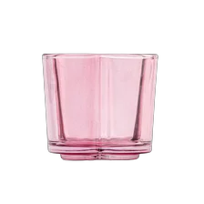 China Flower Shaped 8oz Glass Container Scented Candle Holder Wholesaling manufacturer