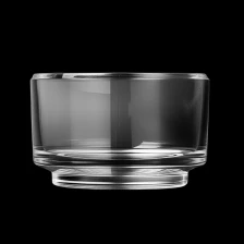 China Large Capacity Round Glass Candle Jar with Step Wholesale manufacturer