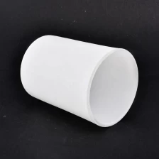 China Matte white glass candle holders wholesale manufacturer