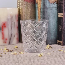 China Round clear Candle jar glass for home decoration manufacturer