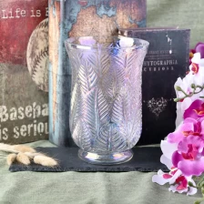 China Luxury lotus decorative Glass Candle holder scented wholesales manufacturer