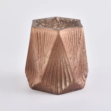 China Unique Design Tree Pattern Glass Candle Holders manufacturer