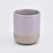 China 10oz matte colored scented ceramic candle jar bulk manufacturer