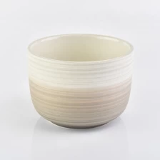 China Marble matte ceramic candle bowl container 550ml manufacturer