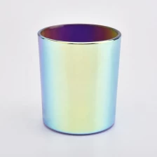 China Black Holographic Glass Candle Jars Wholesale manufacturer