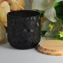 China Black glass candle jars wholesale manufacturer