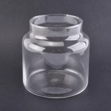 China Transparent high Glass Candle container home decor manufacturer