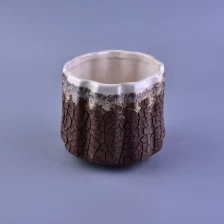 China Wholesales geometric amber menorah ceramic candle cups manufacturer