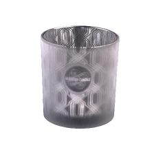 China natural style popular laser engraved 10oz glass candle jar manufacturer