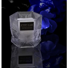 China Popular Hexagon Glass Candle Jar manufacturer