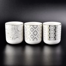 China Wholesales elegant scented ceramic candle tumbler jars in bulk manufacturer