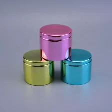 China Color custom decorative empty candle tins with lid manufacturer