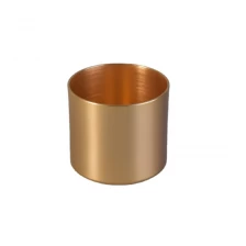 China 100ml Gold Metal Tea Light candle holder for travelling manufacturer